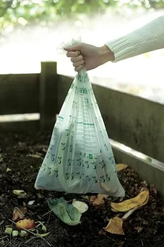 Brabantia Compostable Trash Bags 1.6 gal | Organic Waste Bin Liners, Eco-Friendly, Certified Compostable, Green thumbnail 5