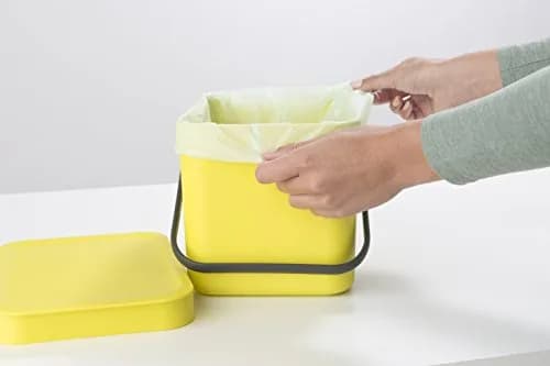 Brabantia Compostable Trash Bags 1.6 gal | Organic Waste Bin Liners, Eco-Friendly, Certified Compostable, Green thumbnail 3