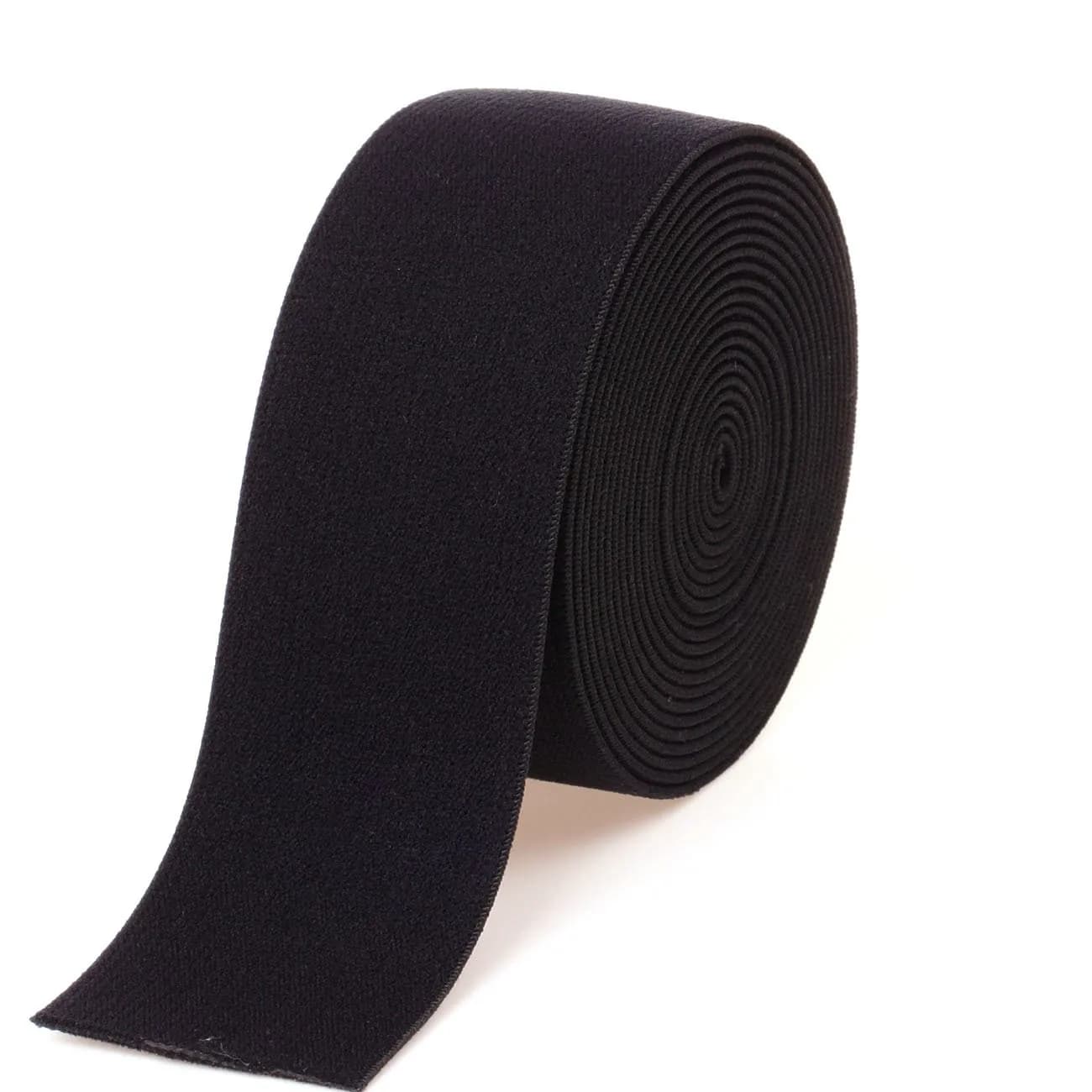 COTOWIN 1.5-inch Black Plush Elastic | Soft Comfortable Sewing Elastic for Waistbands — 1.5"