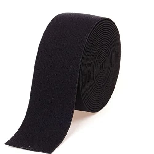 COTOWIN 1.5-inch Black Plush Elastic | Soft Comfortable Sewing Elastic for Waistbands thumbnail 1