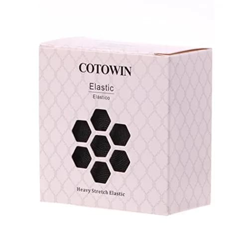 COTOWIN 1.5-inch Black Plush Elastic | Soft Comfortable Sewing Elastic for Waistbands thumbnail 2