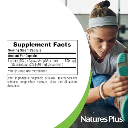 NaturesPlus Herbal Actives Licorice (DGL) 500 mg | Supports Digestion & Well-Being | Vegetarian, Gluten Free thumbnail 5