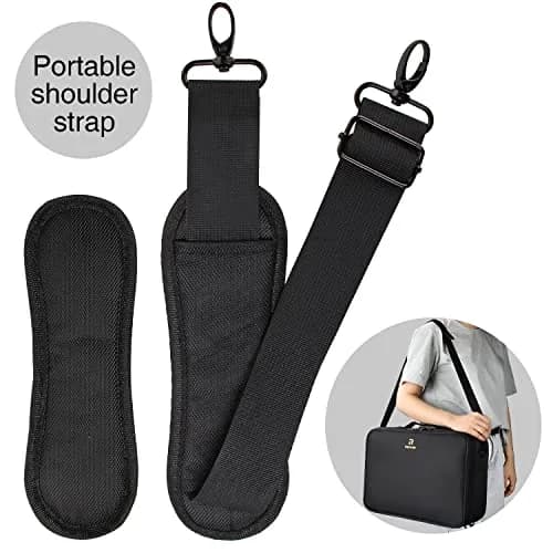 MONSTINA Large Makeup Case 40.2cm x 28.5cm x 14cm | 3 Layers Waterproof Organizer for Hair & Cosmetics thumbnail 9