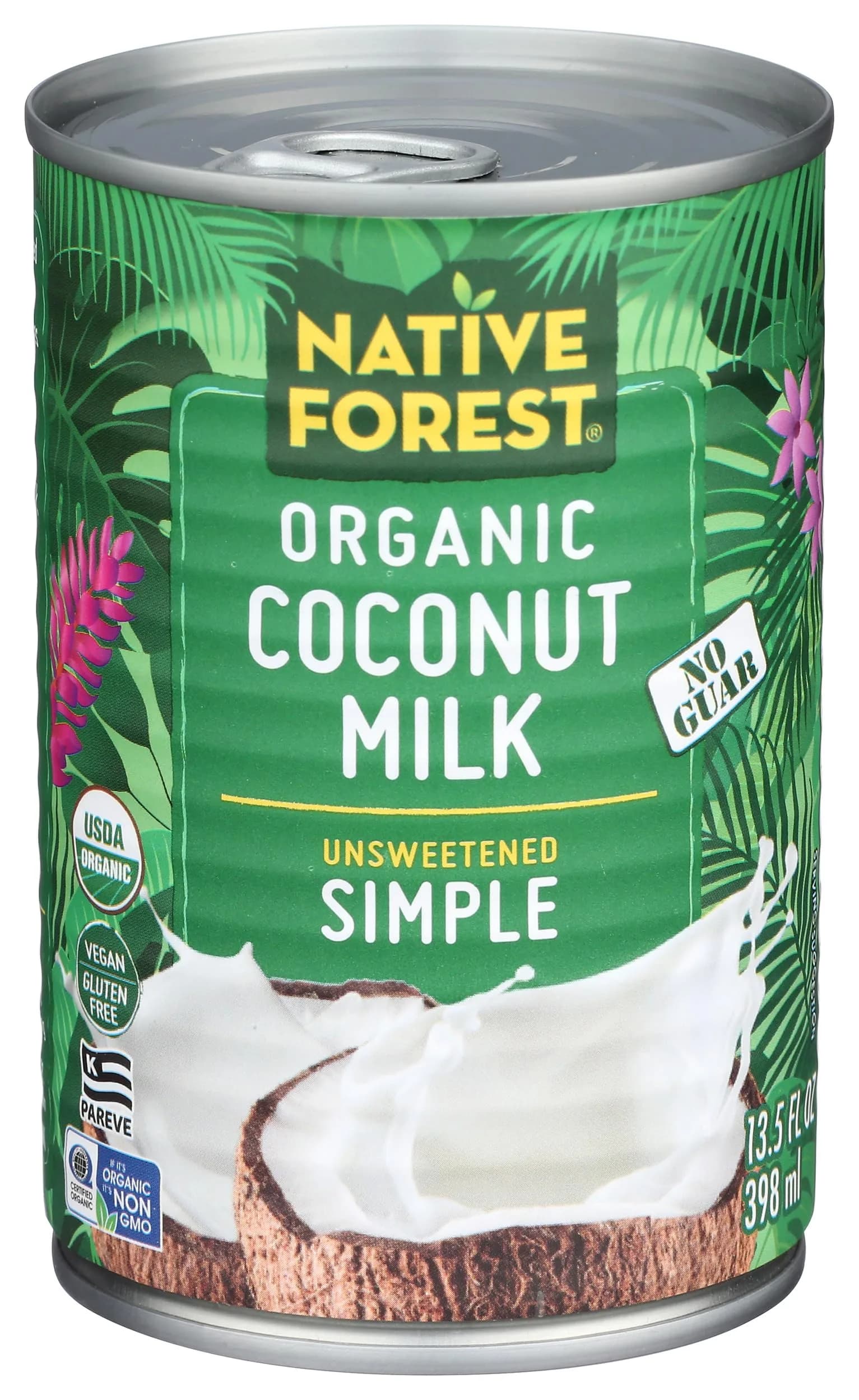 Native Forest Organic Coconut Milk Unsweetened - 13.5 Fl Oz | Vegan, Gluten-Free, Non-GMO