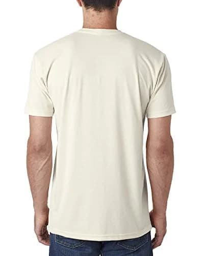 The Next Level Men's Sueded Crew XS Natural | Casual Cotton T-Shirt, Lightweight & Laundered (XS) thumbnail 2