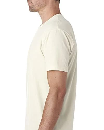 The Next Level Men's Sueded Crew XS Natural | Casual Cotton T-Shirt, Lightweight & Laundered (XS) thumbnail 3
