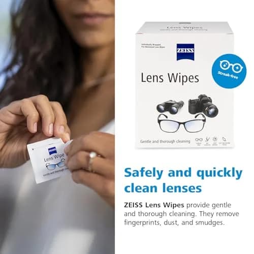 ZEISS Pre-Moistened Lens Wipes 400 Count | Streak-Free Clarity for All Optics thumbnail 5