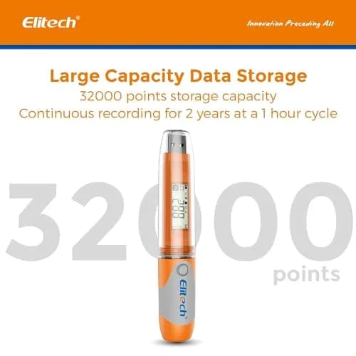 Elitech RC-51 Digital Temperature Data Logger USB Reusable 32000 Points | Waterproof & Compact thumbnail 3