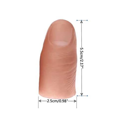 dophee 5Pcs Finger Magic Trick Fake Soft Thumb Tip | Easy Close-Up Illusion for Adults & Kids thumbnail 5