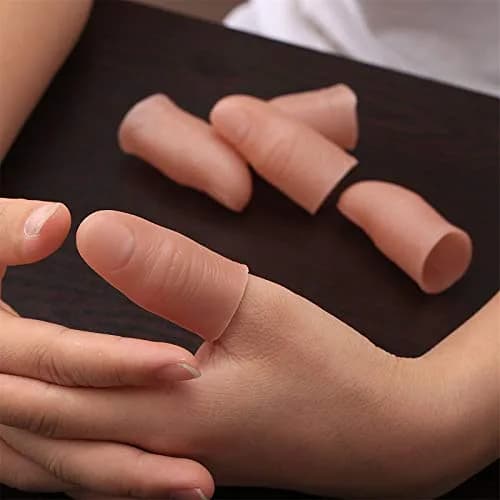dophee 5Pcs Finger Magic Trick Fake Soft Thumb Tip | Easy Close-Up Illusion for Adults & Kids thumbnail 3