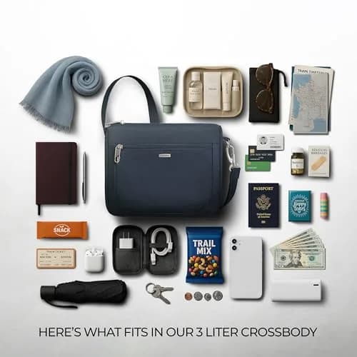 Travelon Anti-Theft Classic Small East/West Crossbody | RFID & Slash-Resistant Security thumbnail 6
