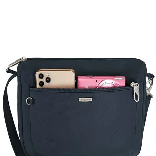 Travelon Anti-Theft Classic Small East/West Crossbody | RFID & Slash-Resistant Security thumbnail 8