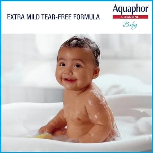 Aquaphor Baby Wash and Shampoo 500ml (16.9 fl. oz.) | Tear-Free Gentle Cleanser for Sensitive Skin thumbnail 3