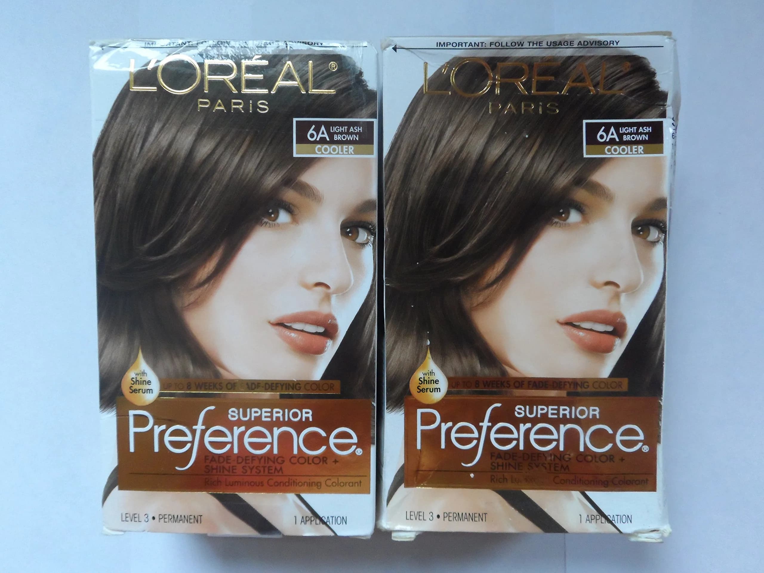 L'Oreal Paris Superior Preference 6A Light Ash Brown | Long-lasting, ammonia-free hair color for natural ash tone — 6A Light Ash Brown