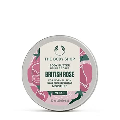 The Body Shop British Rose Body Butter 1.72 oz | Nourishing & Vegan Skincare for Normal Skin thumbnail 1