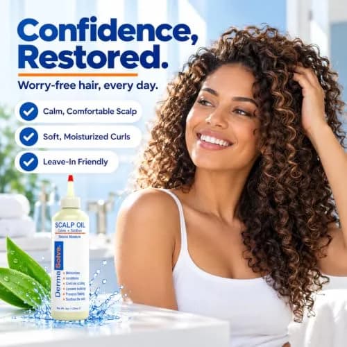 Dermasolve Scalp Oil for Dry Itchy Scalp 4 oz | Loosens Flakes & Buildup, Hypoallergenic, 2-Pack thumbnail 4