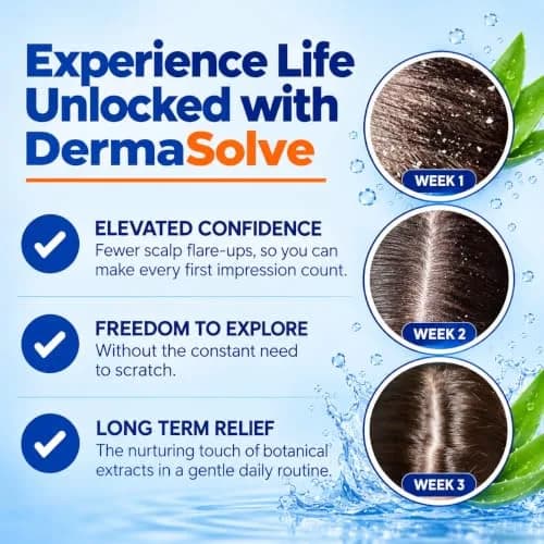Dermasolve Scalp Oil for Dry Itchy Scalp 4 oz | Loosens Flakes & Buildup, Hypoallergenic, 2-Pack thumbnail 5