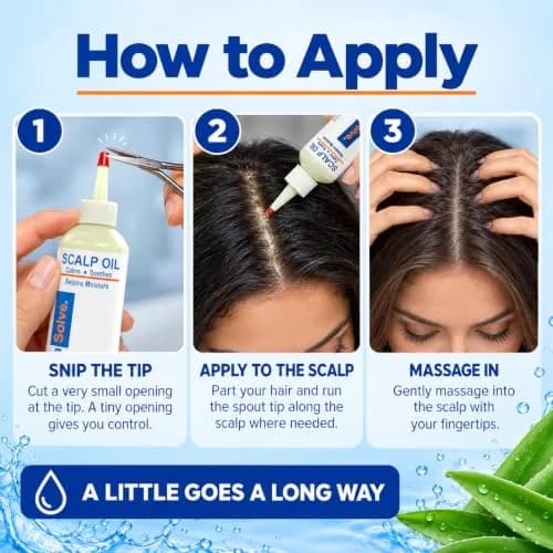 Dermasolve Scalp Oil for Dry Itchy Scalp 4 oz | Loosens Flakes & Buildup, Hypoallergenic, 2-Pack thumbnail 7