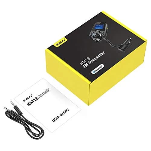Nulaxy KM18 Bluetooth 5.0 FM Transmitter with 1.44" LCD Screen & USB Car Charger | 12V-24V Compatible thumbnail 7