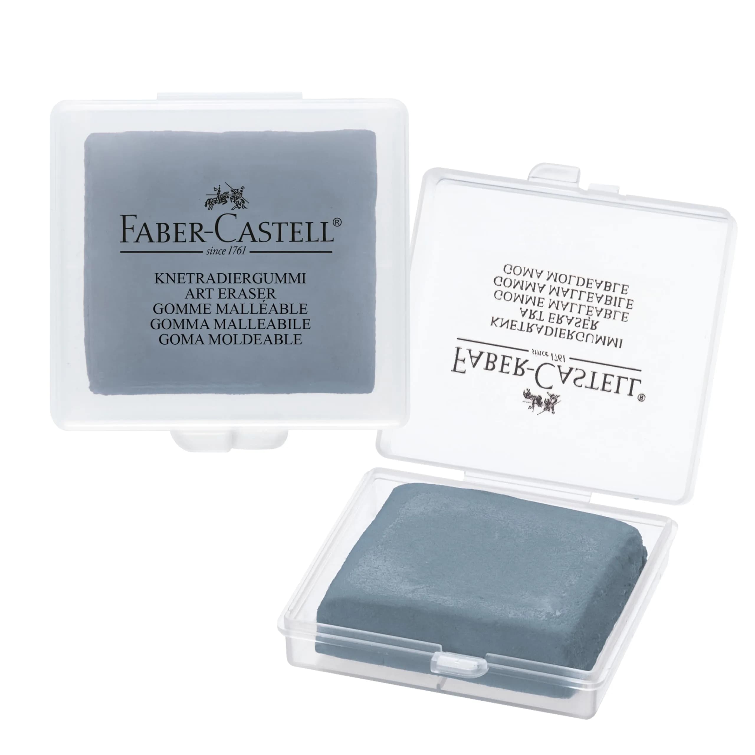 Faber-Castell Kneadable Eraser for Artists (1 Pack, Grey) | Soft & Absorbent Art Eraser