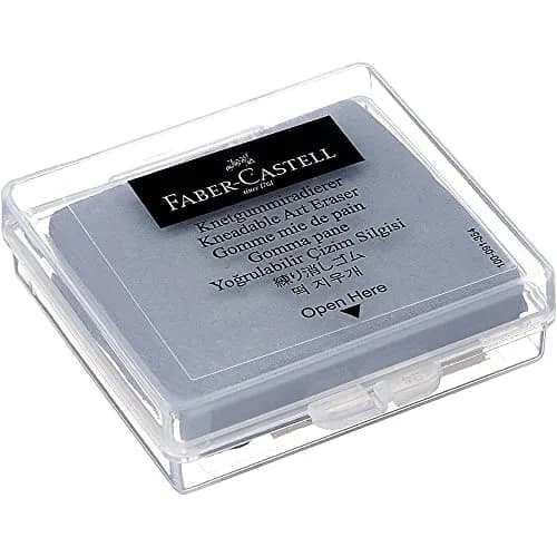 Faber-Castell Kneadable Eraser for Artists (1 Pack, Grey) | Soft & Absorbent Art Eraser thumbnail 3