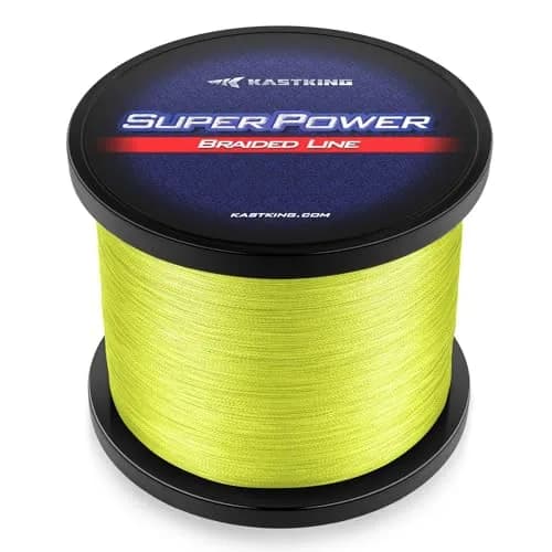 KastKing SuperPower Yellow Braid Line Series 300m (328yds) | 12LB Ultra High Sensitivity, Low Memory, Strong Knot thumbnail 1