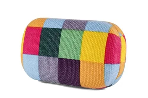 Kikkerland Small Travel Organizer Case for Jewelry & Accessories | Compact, Stylish, Cotton & Metal | 8.5x4.8x3cm thumbnail 4