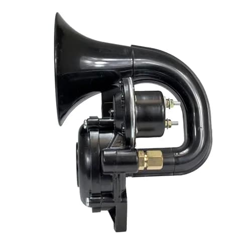 Hella Black Single Tone Air Horn 12/24V | Super Loud 115 dB(A), 120W, Compact & Reliable thumbnail 2