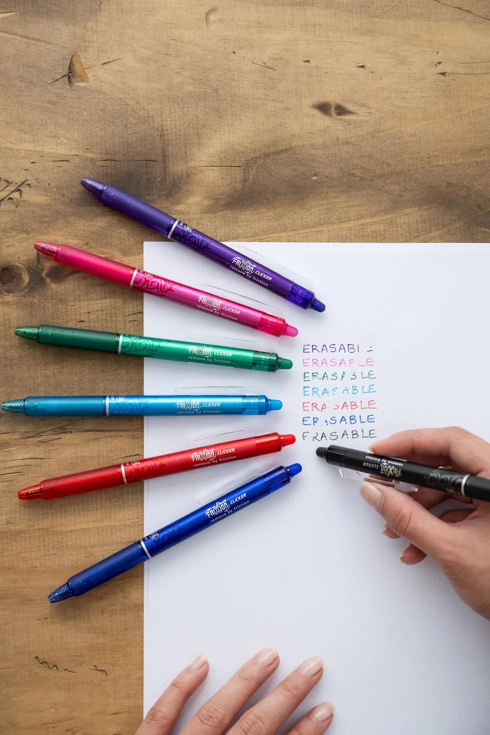 Pilot FriXion Ball Erasable Gel Pens 0.7mm Fine Point Blue Ink 6-Pack | Smooth Ink Flow - view 3