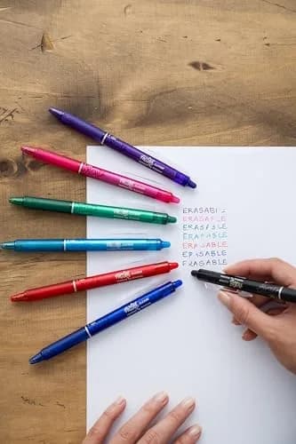 Pilot FriXion Ball Erasable Gel Pens 0.7mm Fine Point Blue Ink 6-Pack | Smooth Ink Flow thumbnail 3
