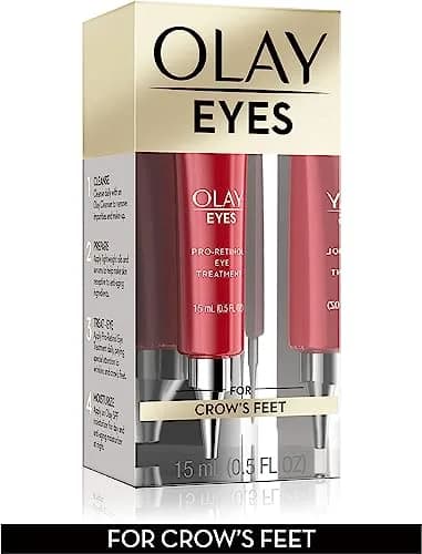 Olay Eyes Pro Retinol Eye Cream Anti-Wrinkle Treatment for Crow's Feet 15ml (0.5 Fl Oz) | Dermatologically Tested for Smoother Eyes thumbnail 7
