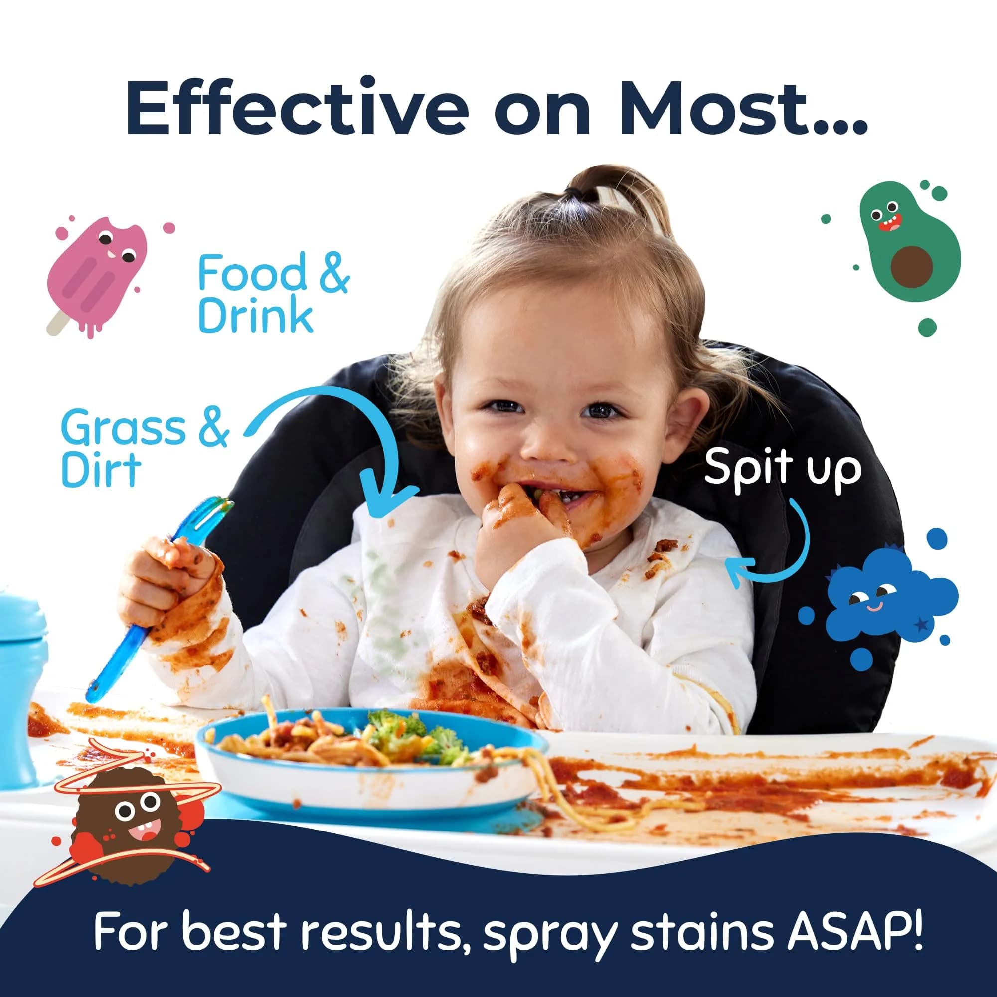 Miss Mouth's Messy Eater Stain Treater Spray 118ml (4 Fl Oz) | EPA Safer Choice Certified Laundry Stain Remover - view 5