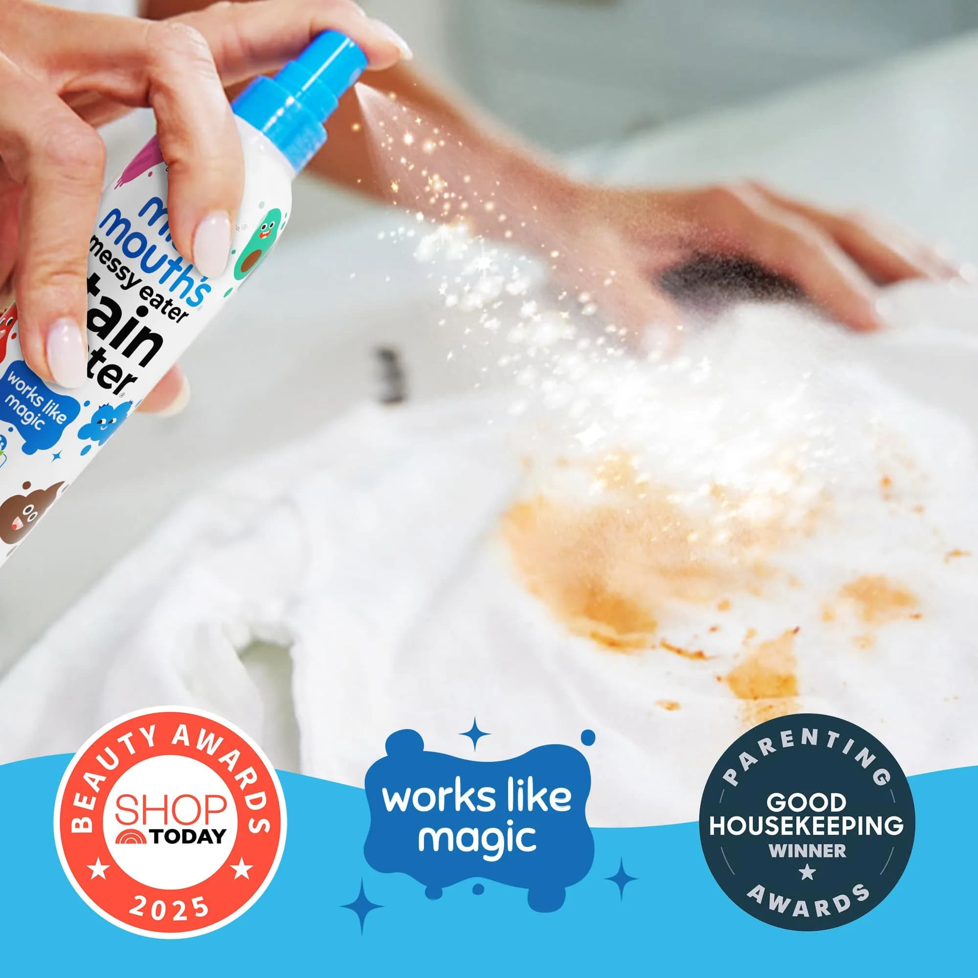 Miss Mouth’s Messy Eater Stain Treater Spray 4oz | EPA Safer Choice Certified Laundry Stain Remover | 1 Pack - view 2
