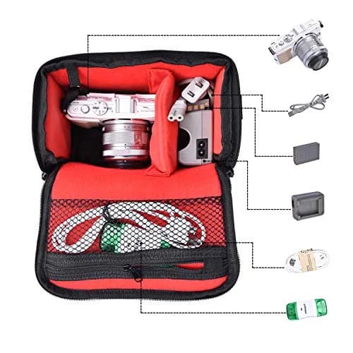 FOSOTO Waterproof Crossbody Camera Bag for Canon Nikon Sony DSLR Mirrorless Camera | 200x150x110mm (7.8x5.9x4.3 in) thumbnail 4