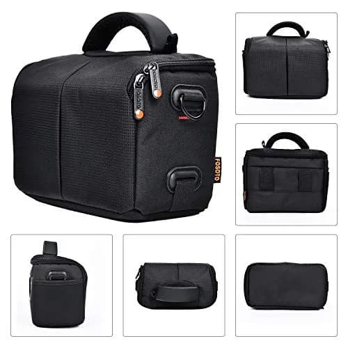 FOSOTO Waterproof Crossbody Camera Bag for Canon Nikon Sony DSLR Mirrorless Camera | 200x150x110mm (7.8x5.9x4.3 in) thumbnail 6