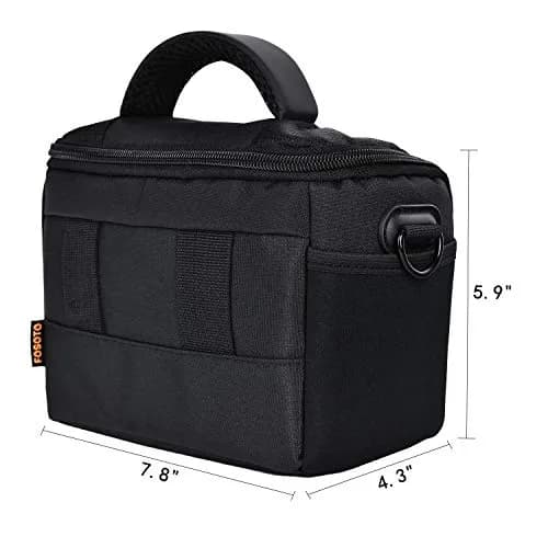 FOSOTO Waterproof Crossbody Camera Bag for Canon Nikon Sony DSLR Mirrorless Camera | 200x150x110mm (7.8x5.9x4.3 in) thumbnail 2
