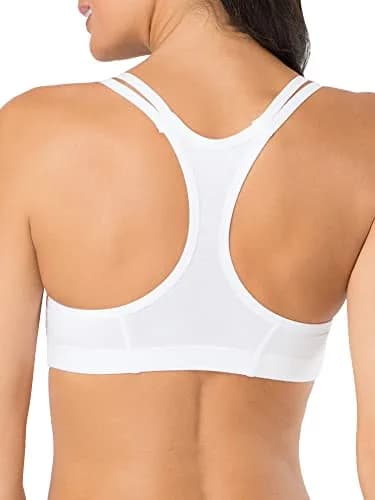 Fruit of the Loom Womens Spaghetti Strap Cotton Sports Bra 3 Pack | All-Day Comfort & Support in India thumbnail 4