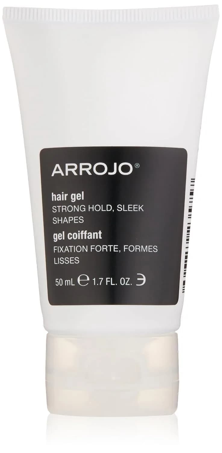 ARROJO Hair Gel, 1.7 Fl Oz | Strong Hold, Flake-Free, Nourishing with Vitamin B5 & Oat Proteins