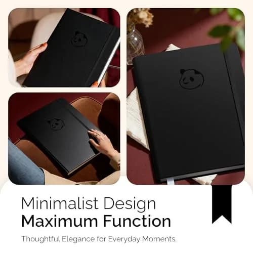 Panda Planner Pro A4 Daily Planner 2026 | 6-Month Undated Large 8.5x11 Black thumbnail 3