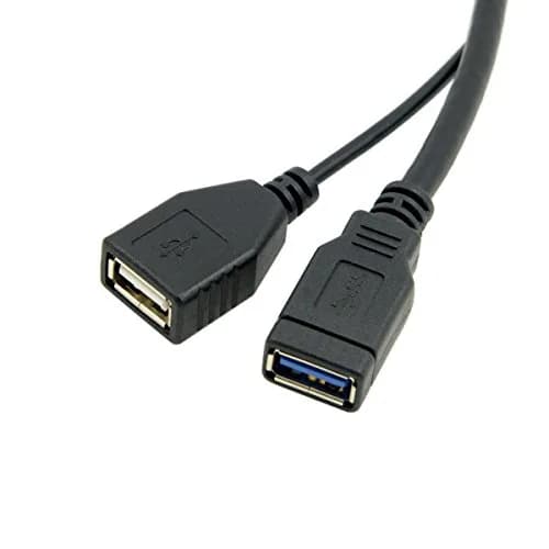 chenyang USB 3.0 Splitter Y Cable 1 Male to 2 Female | Extra Power Data Extension Cable for 2.5" Mobile Hard Disk thumbnail 4