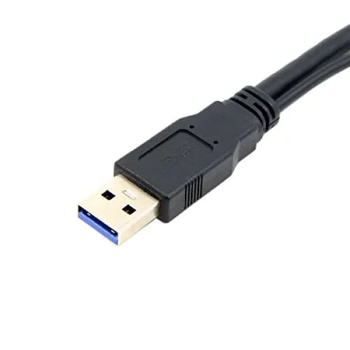 chenyang USB 3.0 Splitter Y Cable 1 Male to 2 Female | Extra Power Data Extension Cable for 2.5" Mobile Hard Disk thumbnail 6