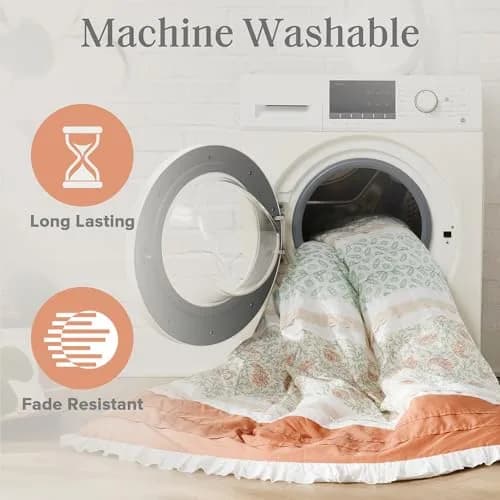 Madison Park Cottage Cotton Comforter Set, 9PC King Bedding Set | Shabby Chic Paisley Design thumbnail 6