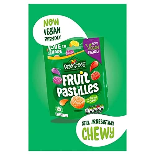 Rowntree's Fruit Pastilles Bag 143 g | British Gummy Candy with Natural Fruit Flavors thumbnail 7