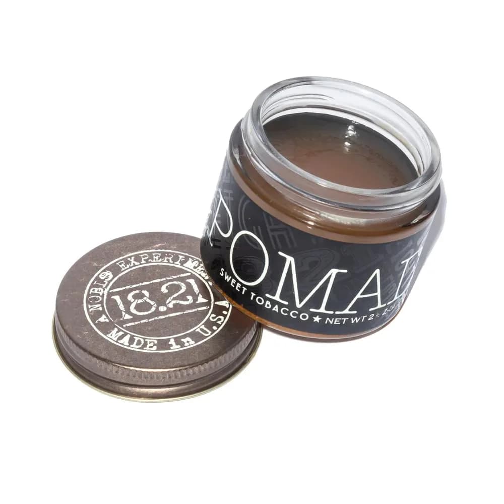 18.21 Man Made Medium Hold High Shine Pomade, Sweet Tobacco Scent, 2 oz - main product image