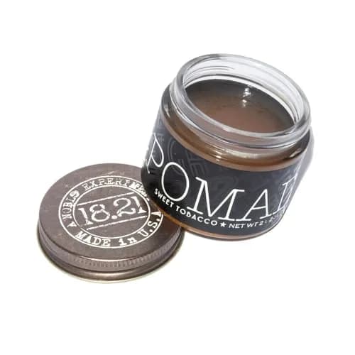 18.21 Man Made Hair Styling Paste 2 oz (59 ml) | Sweet Tobacco Scent, Natural Shine, All-Day Hold — Medium Hold, High Shine Pomade