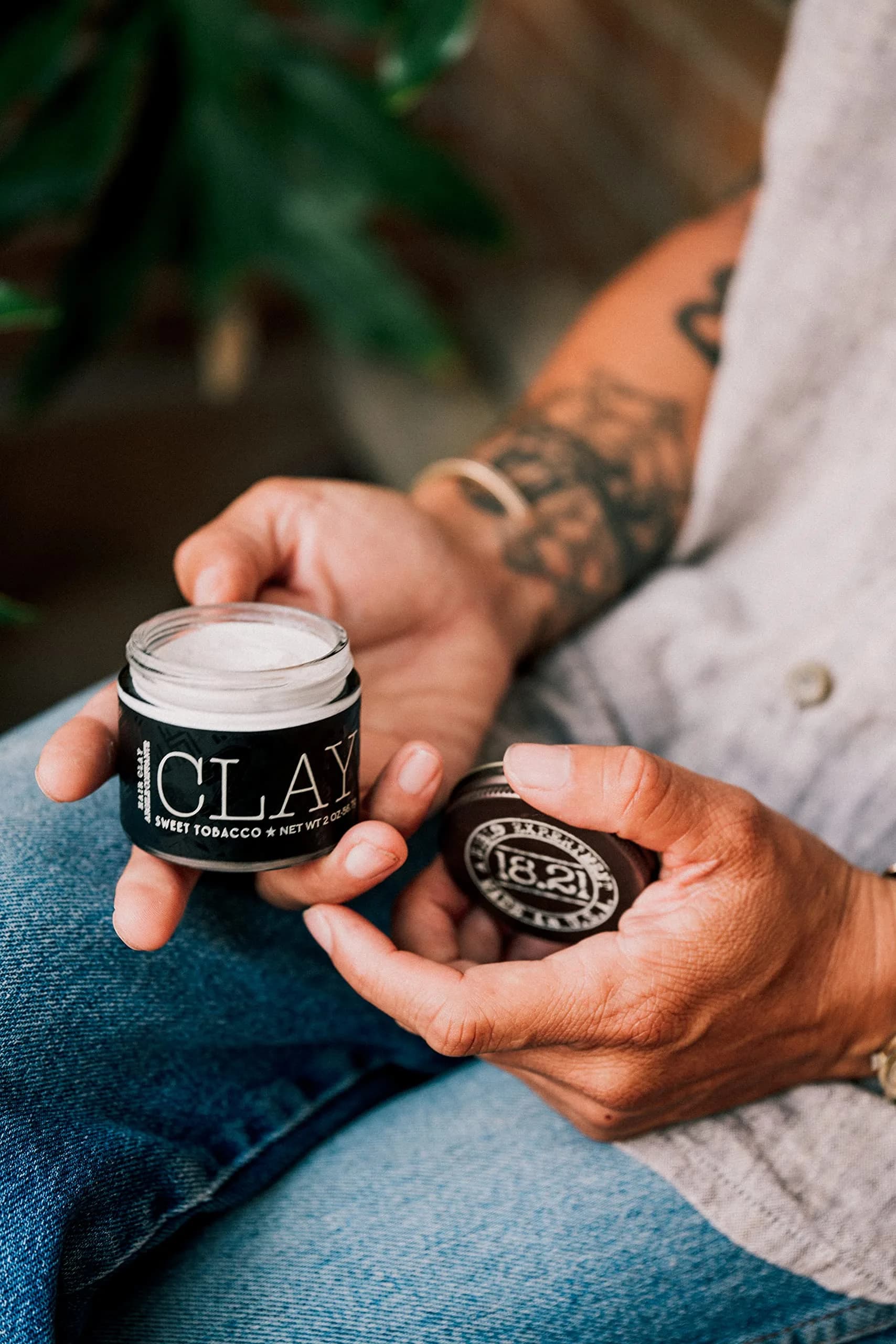 18.21 Man Made Hair Clay 56.7 g (2 oz) | Medium Hold Matte Finish Styling Product - view 6