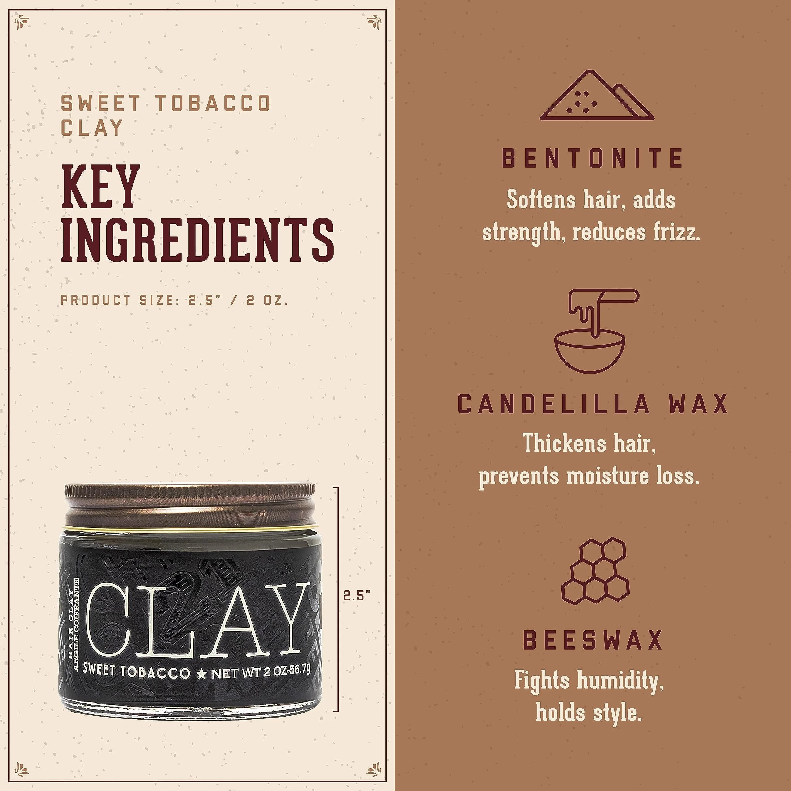 18.21 Man Made Hair Clay 56.7 g (2 oz) | Medium Hold Matte Finish Styling Product - view 3