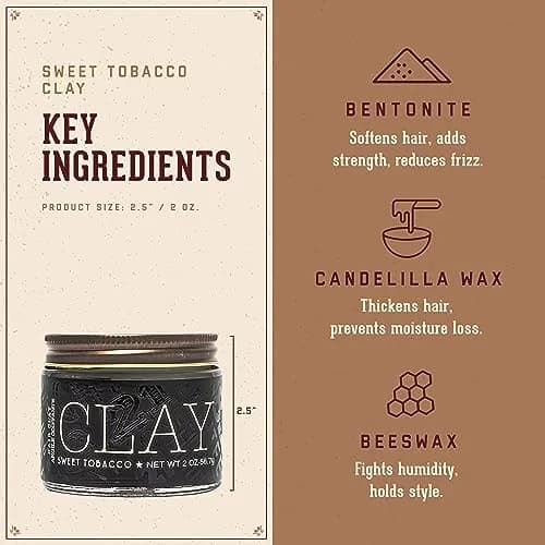 18.21 Man Made Hair Clay 56.7 g (2 oz) | Medium Hold Matte Finish Styling Product thumbnail 3