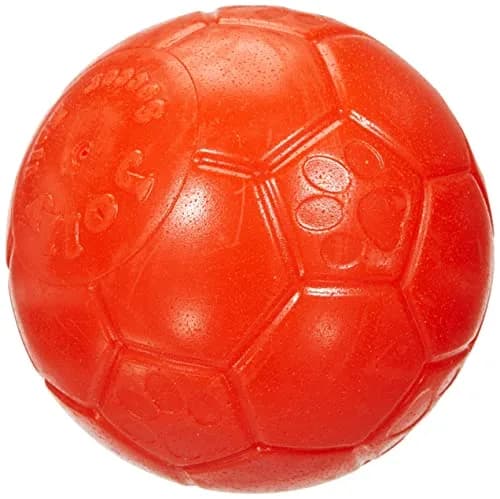 Jolly Pets Large Soccer Ball Dog Toy 20.3 cm (8 inch) Diameter Orange | Unsinkable & Unpuncturable Play Ball thumbnail 3