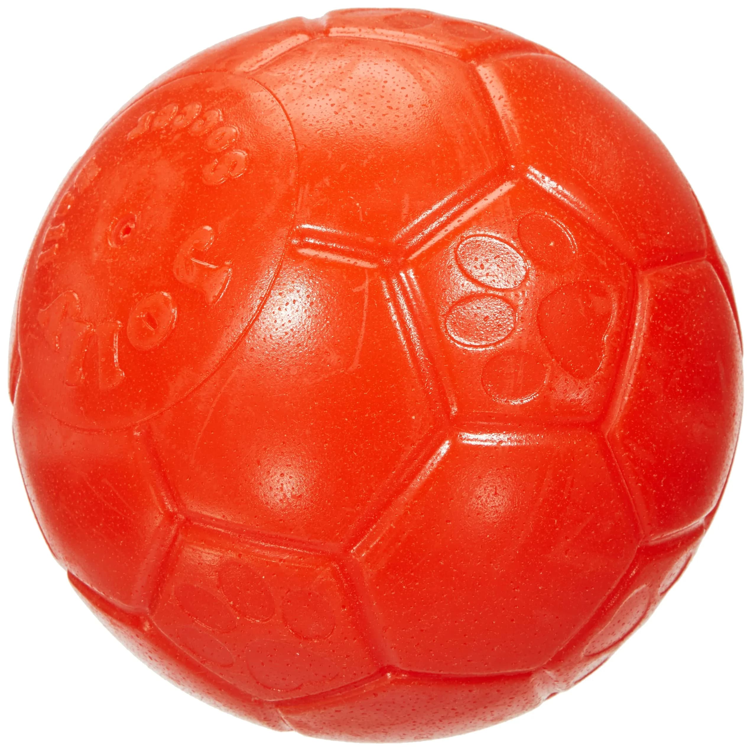 Jolly Pets Large Soccer Ball Dog Toy 20.3 cm (8 inch) Diameter Orange | Unsinkable & Unpuncturable Play Ball - view 3